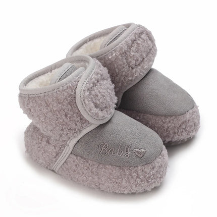 0-18M  Boots For Newborn Baby Girl Snow Boots Winter Thermal Shoes Plush Ankle Boots Winter Baby Boys And Girls Thermal Shoes