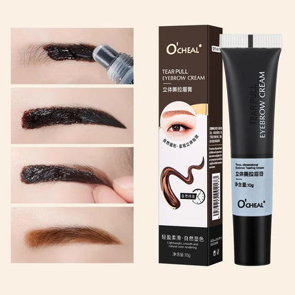 Peel Off Eye Makeup Permanent Eye Brow Tattoo Tint Long-lasting Waterproof Black Brown Dye Eyebrow Gel Cream Make Up Cosmetics