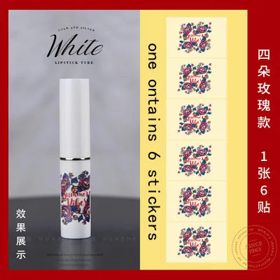 10/30/50/100pcs Direct Filling Empty Lipstick Tube Lip Balm Container Plastic Lipstick Shell Cosmetics Packaging Box And Sticker