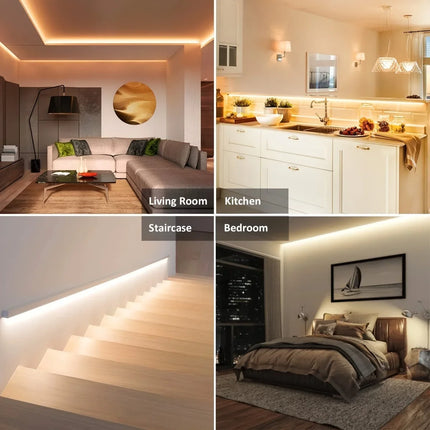 5V 2835 LED Strip Lights can be pasted,cuttable,White/Warm White Flexible LED Light For TV Backlight Home Cabinet Decor Lighting