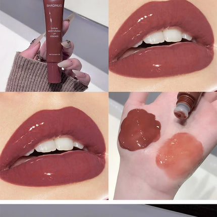 Lip Glowy Lightweight Hydration Balm Shea Butter Glaze Craze Tinted Polypeptide Lip Gloss Serum Fruit Donut Lip Oil Care