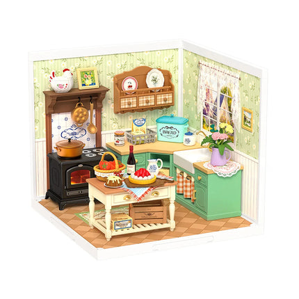Rolife DIY Miniature House Kits Super Creator Model Courtyard Diorama Kit Perfect Christmas Birthday Gift for Adults Kids
