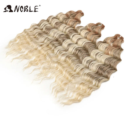 Noble Braiding Hair 300g 24 Inch ANNA Curl Hair Water Wave Twist Crochet Hair Synthetic Rainbow Color Braiding Hair Extensions