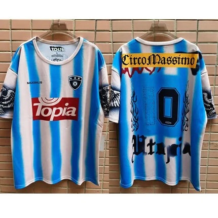 Stock UTOPIA Jersey Mesh Quick Drying Sports Disappearing No.10 Cactus Jack Blue White Striped Eagle Print Men Women Tops 0