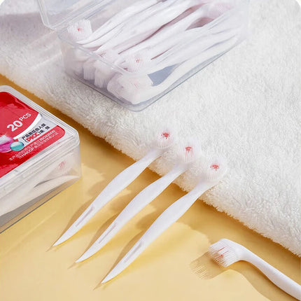Travel Toothbrush Mini Exploded Bead Toothbrush Disposable Adult Cleaning Tooth Brush Head Oral Care Tool 1x/10x/12x/20x/24x/40x