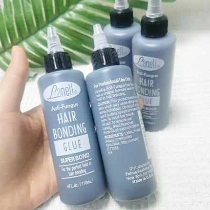 1pcs/2pcs 1Oz/ 2Oz/4Oz Lanell Black Hair Weaving Bond Anti-fungus Hair Bonding Glue SUPER BOND for the perfect hold in bonding