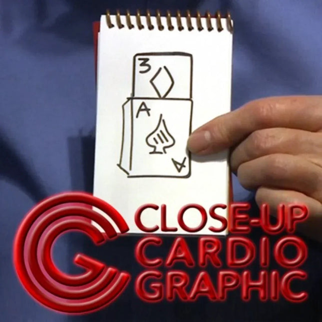 Close Up Cardiographic by Martin Lewis Stage Magic Tricks Sketchpad Rising Card Illusion Magic Magicians Prop Accessory