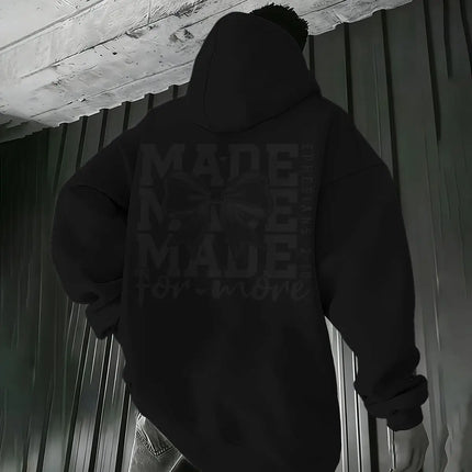 "Made For More" Hoodies Vintage Coquette Bow Jesus Sweatshirt Fashion Long Sleeve Graphic Christianity Women Streetwear Hoodie