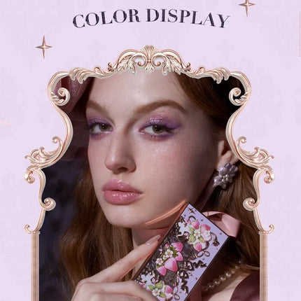 Flower Knows Violet Eye Shadow Strawberry Rococo Series Five-Color Eyeshadow Palette G01 Starmoon Strawberry 0.21OZ./6G