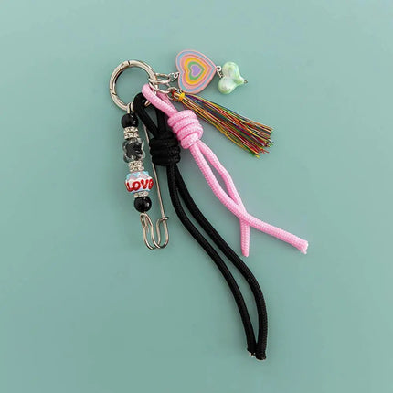 HOT Original Designed Nylon Woven Rope Keychain With Baseball Decor Sporty Style Bag Pendant DIY Trendy Fashion Pendant Gifts