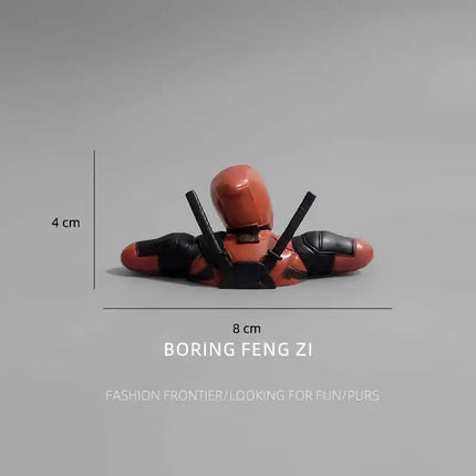 Cartoon Mini Deadpool Computer Desktop Healing Ornaments Accompany You To Decompress Toys Workstation Cartoon Decorations Gifts