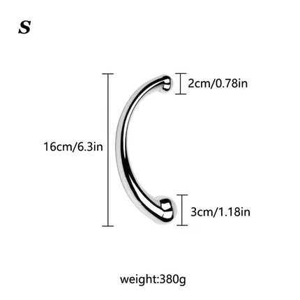 Double Ended Stainless Steel G Spot Wand Massage Stick Pure Metal Penis P-Spot Stimulator Anal Plug Dildo Sex Toy For Women Men