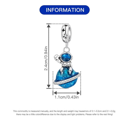 Orstarry Charm Silver 925 Beads Blue Series Fit Bracelet Charms DIY Original Fashion Pendants For Women Jewelry Trendy Gifts