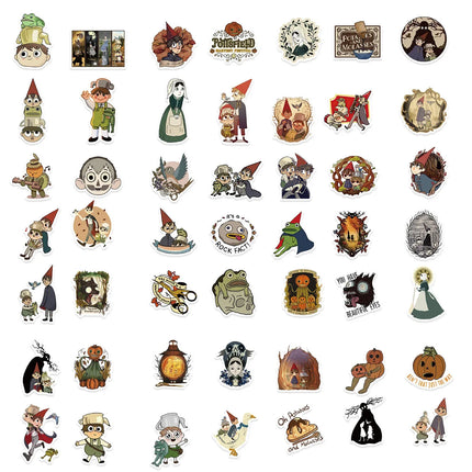 50PCS Cartoon Animation Over the Garden Wall Sticker Cute Graffiti DIY Luggage Scooter Notebook Waterproof Decal Toy