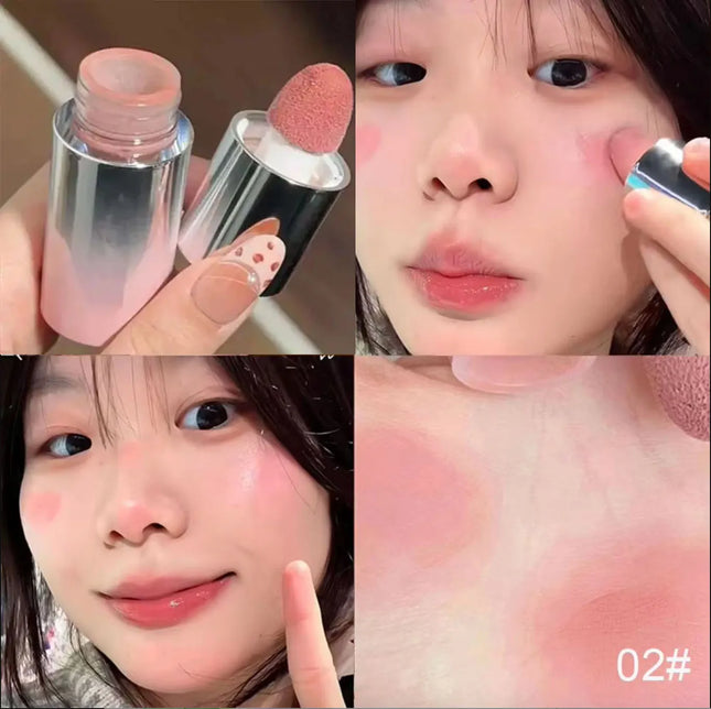 Liquid Blush Stick Waterproof Long-Lasting Color Correction Multi-purpose Blush Liquid for Lips and Cheeks