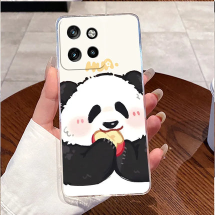 Soft Silicone TPU Clear Case For Motorola Edge 50 Neo 5G/Moto S50 5G Viral Elegant Kitten Painted Casing Shockproof Cover