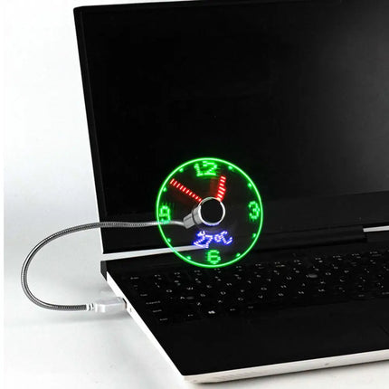 Multi-function USB Real Clock Fan USB Time Temperature Fan USB Real Time Clock Fan Desktop Quiet Fan For Office Study Dorm Daily