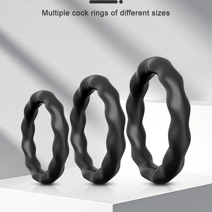Silicone Cock Penis Rings Penis Ring Sex Toys for Men Enlargers Erection Enhancing Ultra Soft Long Lasting Stronger Cockring 18+