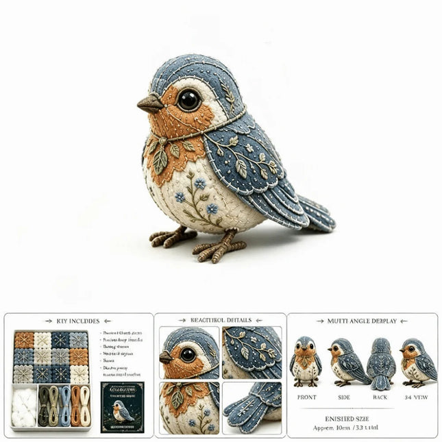 Floral Fabrics Animal Patchwork Set Material Pack Creative Design DIY Sewing Kit Home Decoration Hanging Kit Animal Toy Craft