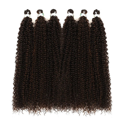 BOL Synthetic Kinky Curly Hair Extensions Long Jerry Curly Bundles Ombre Blonde Fake Crochet Hair For Women Heat Resistant Wave