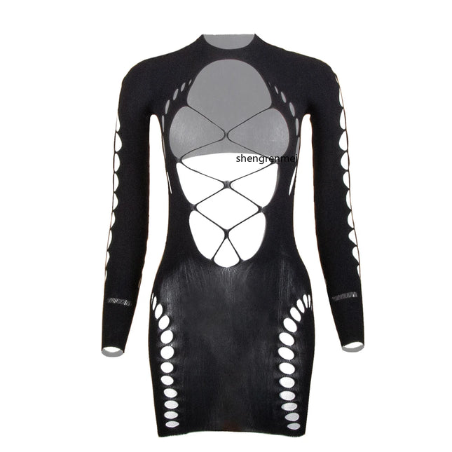 sissy Long Sleeved Dress for Men's Exotic Apparel Guy Nightgown Male Nightdress Plus Size Lingerie Breathable Fetish Babydolls
