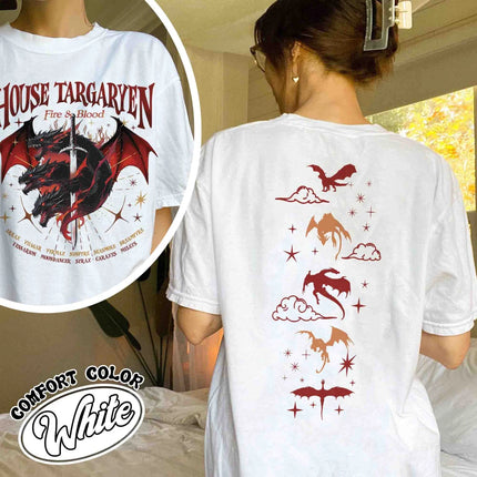 HOTD Shirt, House of the D Shirt, GOT Shirt, Meleys, Shirt With Dragons, Dragon Lovers Shirt, Targaryen Shirt, Team Black