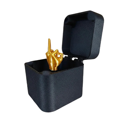 Middle Finger Prank Gift Box, DIY Surprise Pop-Up Toy with Screws, Annoying Present for Adults, Viral Tiktok Gag Gift for Friend