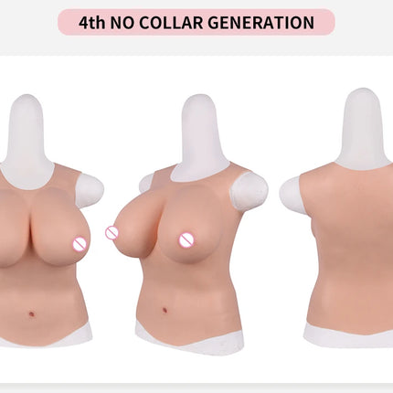 Eyung Fake Boobs Silicone Breasts Crossdresser Transexual Bodysuit Transgender H Cup Crossdress Articifial Breastplate Silicone