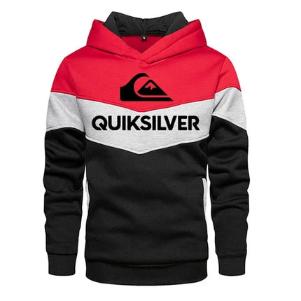 2025 New Men's Hoodie Splicing Outdoor Leisure Sportswear Street Fashion Men's Warm Wool Hoodie Autumn/Winter Coat