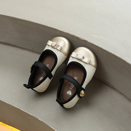 Sweet Kids Flat Shoes New Spring Autumn Girls Leather Shoes Fashion Bowknot Trend Children Causal Princess Wedding Party Shoes