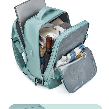 Women Laptop Backpack 15.6inch Teenage girl USB charging school Backpack Independent Shoe bag travel Backpack outdoor Backpack