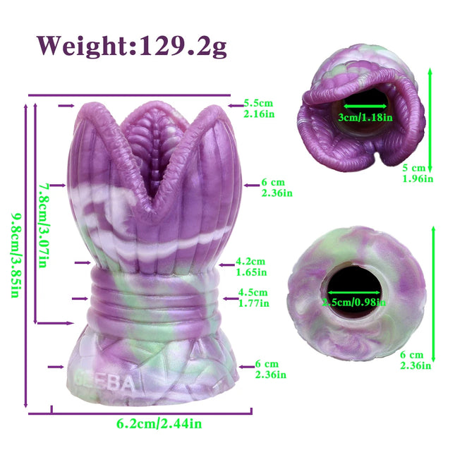 GEEBA Authentic Monster Foot Design Male Stroker Single Channel Skin‑Friendly Silicone Masturbator Pocket Onahole Adult Sex Toy