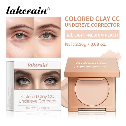 Lakerain Undereye Color Correction Concealer Waterproof Moisturizes Bright Skin Fine Clay Texture Quickly Covers Dark Circles