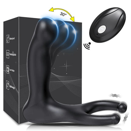 APP Control Male Wiggle Prostate Massager Anal Vibrator for Men Gay Swing Butt Plug Perineum Stimulator Sex Toy for Men