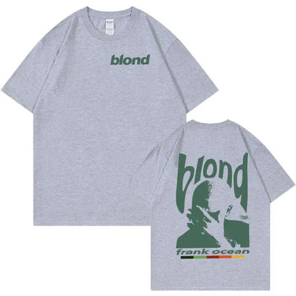 Rapper Frank Retro Graphic T-Shirt Men's Women Hip Hop Ocean Album Clothing T-Shirts Y2k Unisex Blond Fashion T-shirt