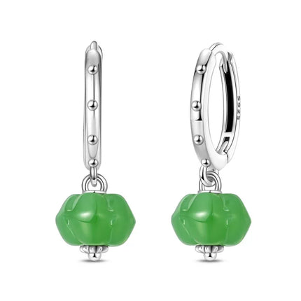 Original Earrings 925 Silver Fruit Series Cherry Strawberry Hoop Earrings Ear Studs Zircon Making Jewelry for Women Girl Party