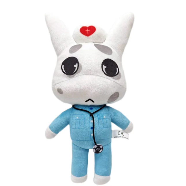 #**8Horror Animal Hospital Plush Toy Blue Dog Soft Stuffed Cartoon Doll Collectible For Adult Fans Home Decoration Cuddly Gif
