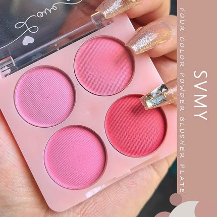 Sweet Ice Cream 4-Color Blush Brightening Peach Pink Color Transparent Natural Lightweight Blendable Face Color Face Makeup