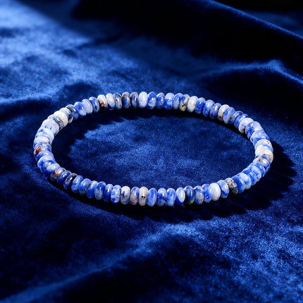 Natural Stone White Jade Abacus Bead Bracelet 4*2mm String for Positive Energy Healing Reiki Protection Good Luck Charm Jewelry