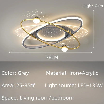 Modern LED Chandelier Light Luxury Starry Sky Home Decor Living Children's Room Bedroom Lamp Indoor Lighting Kids’ Pendant Ligh