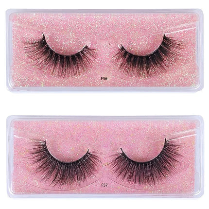 10 Pairs Fake Lashes Wholesale 3D Eye Lashes Pack Natural False Eyelashes Makeup Fake Eyelashes Bulk