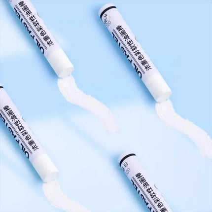 6/12 Pcs Artist Professional Painting Oil Pastel Stick Set White Color Soft Paint Graffiti Crayon Drawing Art Students Supplies