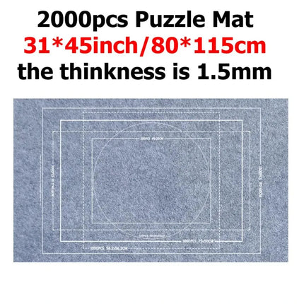 Puzzle Storage Blanket Children Puzzle Toys Multiple Specifications with Bag Portable Parent-child Early Education Gifts TMZ