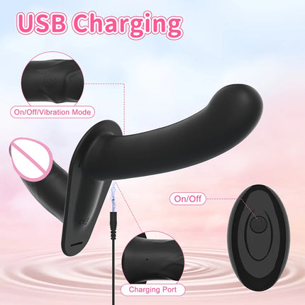 Remote Strap On Double Head Penetration Dildo Vibrator for Lesbian Wearable G-Spot Vagina Massager Sex Toys Adult Products 18+