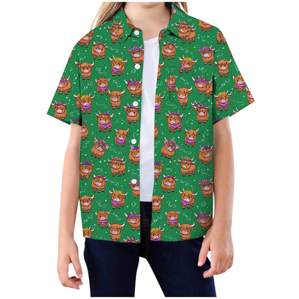 Kids Clothes Size 14 Duck Shirt For Kids Funny Rubber Duck Print Colorful Carnival Shirt Button Down 2026 Children'S Clothing