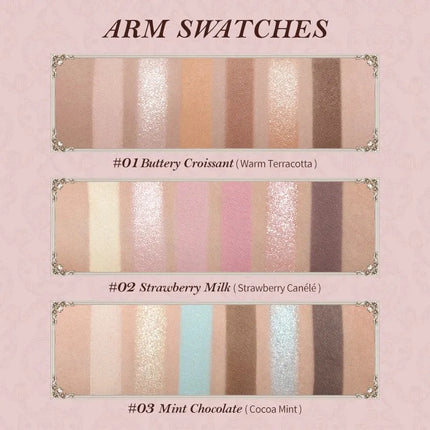 Flower Knows SWEETIE BEAR Highly Pigmented Eye Makeup Palette Eye Shadows Long Lasting Matte Shimmer Finish Cosmetics Gift Kit