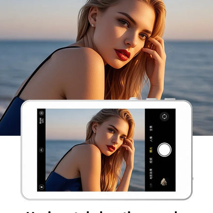 Vlog Selfie Monitor Screen,Wireless 4K/1080p Back Camera Monitor for iPhone & Android, Built-in Speaker for YouTube TikTok Live
