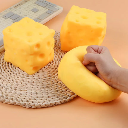Giant Cheese Squeeze Toy blind box Extra Large Size Cheese Squishy Fidget Toys Slow Rebound Shapeable Venting Ball toys Gifts