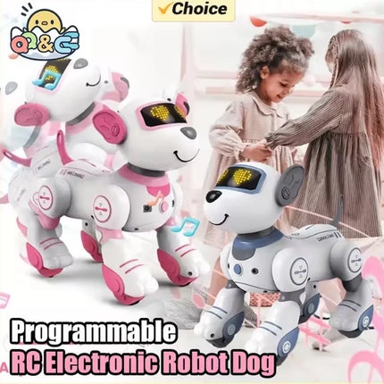 2.4G Wireless Remote Control Intelligent Robot Dog Multi-Function Programmable Stunt Remote Control Dog Electronic Pet Animals