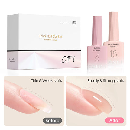 CC8 New Kit CANNI 9ML Nail Gel Polish HEMA/TPO FREE 30pcs Color Gel Pigment Professional Long Wear Top Coat Gel Varnish Set